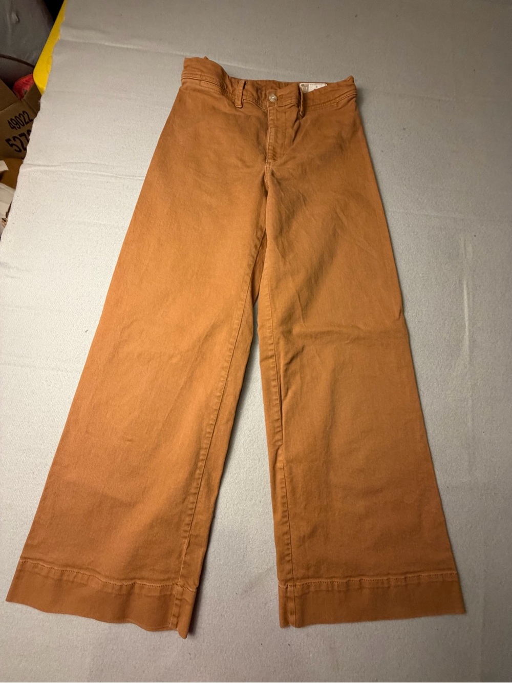 GAP Wide-Leg Jeans in Rust Orange 8